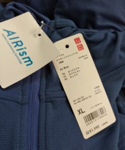 Áo chống nắng Nhật Bản Uniqlo AiRism 2019 màu xanh mực 66 Blue