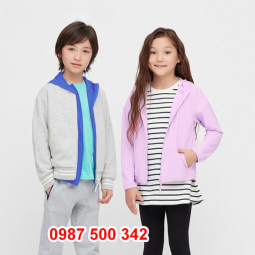 Áo chống nắng trẻ em Uniqlo 2020 - 425209 màu tím nhạt 70 LIGHT PURPLE
