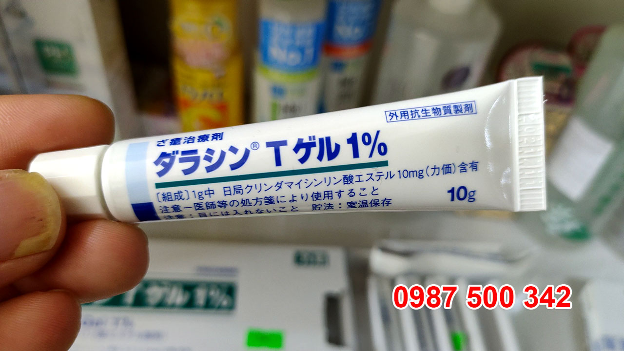 Kem trị mụn Dalacin T Gel 1% 10g Nhật Bản