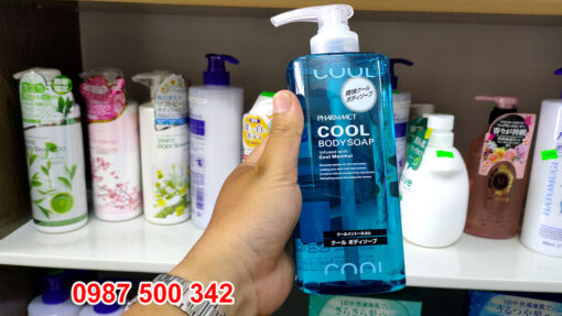Sữa tắm Cool Body Soap dành cho nam giới hàng hiệu PHARMAACT của Nhật Bản