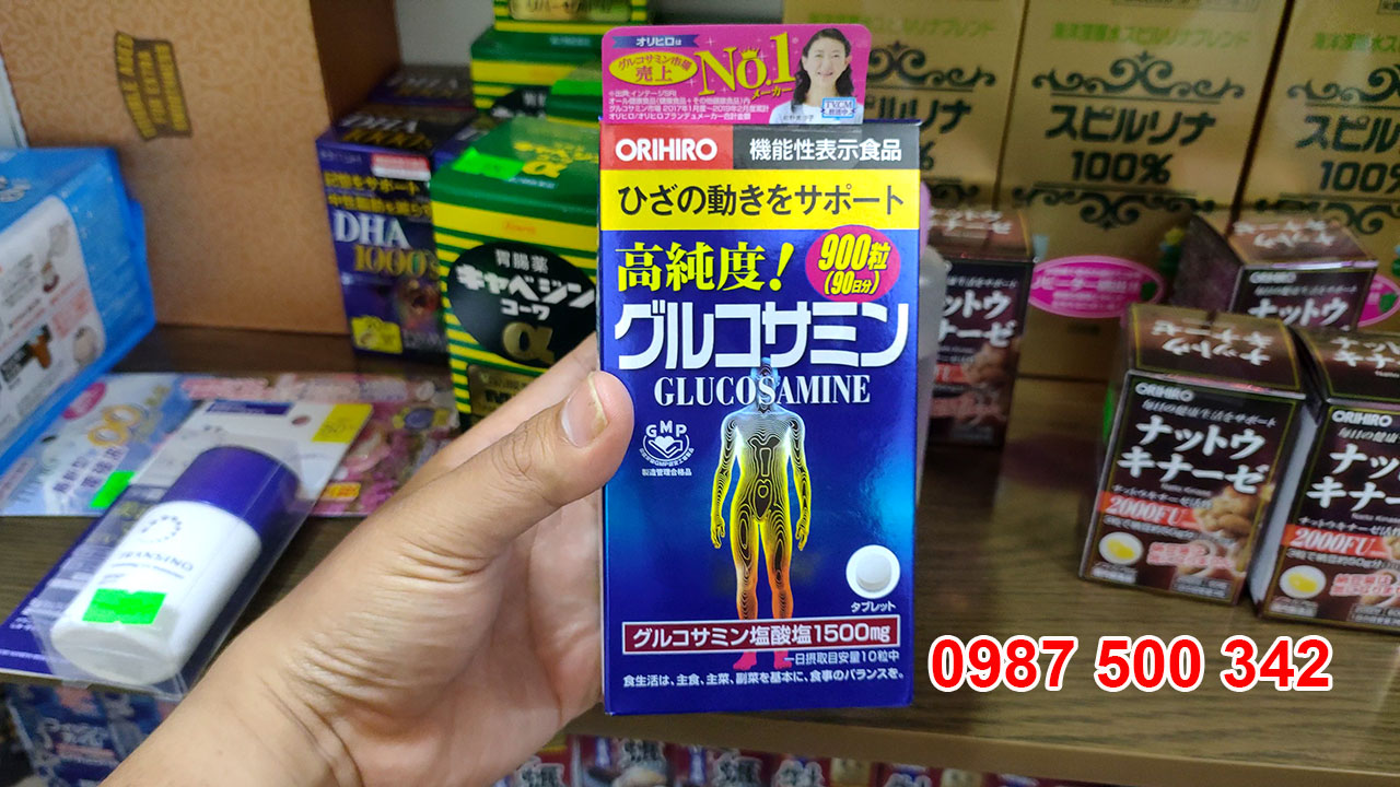 Viên Xương Khớp Glucosamin Orihiro 1500mg của Nhật loại 900 viên