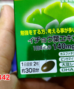 Viên uống bổ não DHA EPA Ginkgo Noguchi Nhật Bản với chiết xuất 100% từ lá cây bạch quả ginkgo biloba 140mg