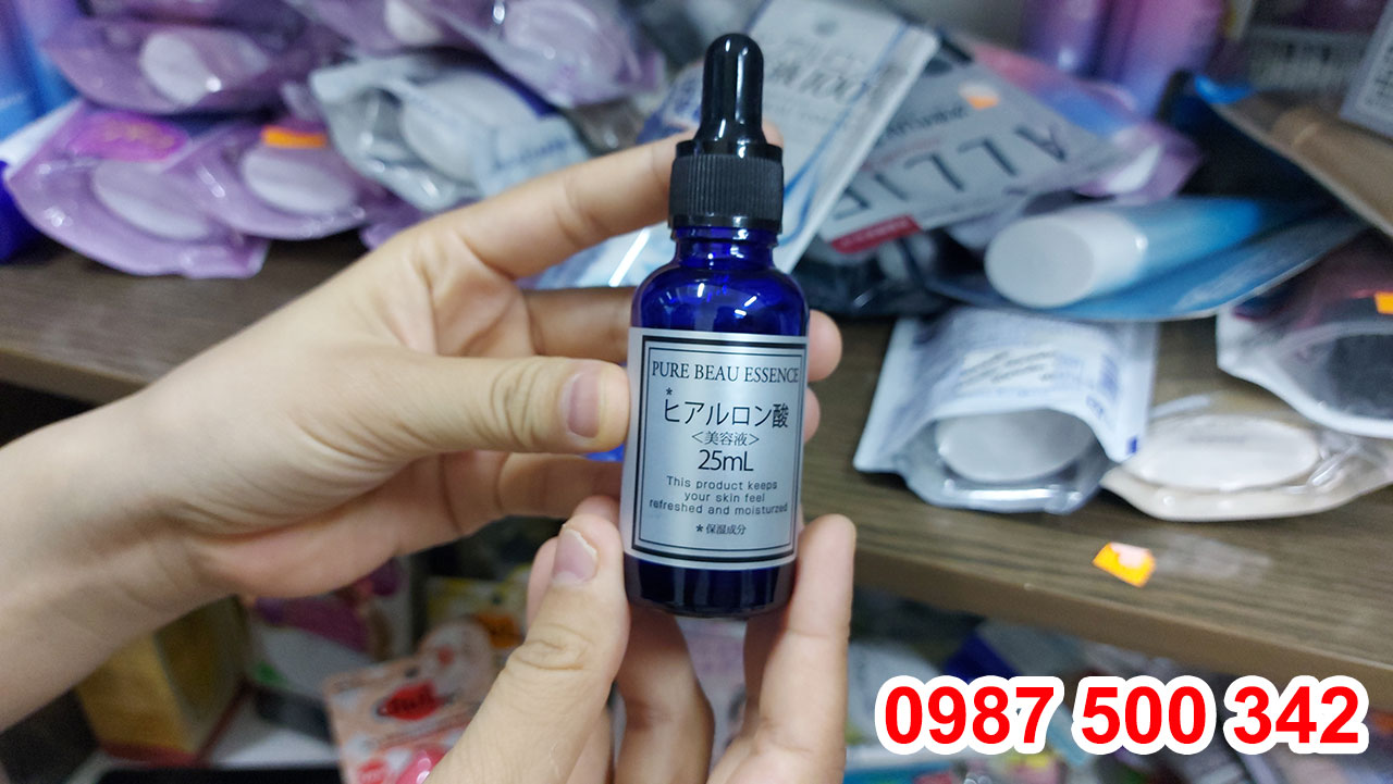 Review sản phẩm Serum chống lão hóa Pure Beau Essence Hyaluronic Acid 25ml Nhật Bản
