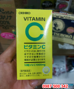 Trên tay lọ Viên uống vitamin C Orihiro 300 viên Nhật Bản