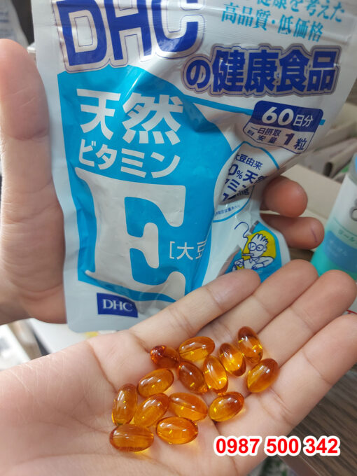 Review Viên uống bổ sung vitamin E DHC Nhật Bản 60 viên