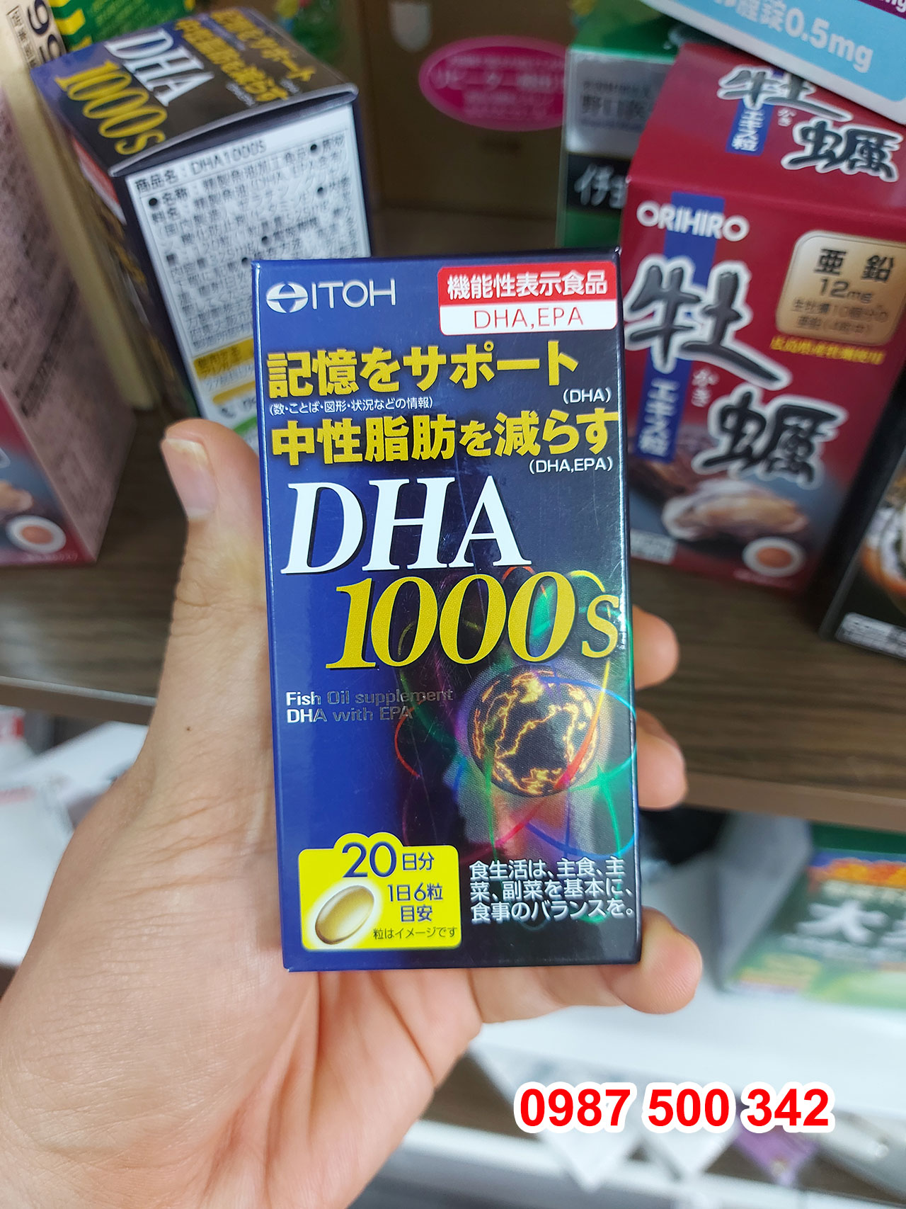 Review Viên uống bổ não Itoh DHA 1000s 120 viên Nhật Bản