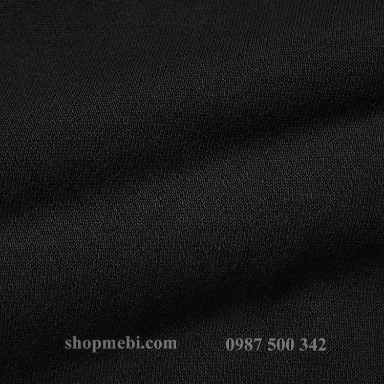 Màu vải áo nỉ lót lông cừu nam Uniqlo màu đen