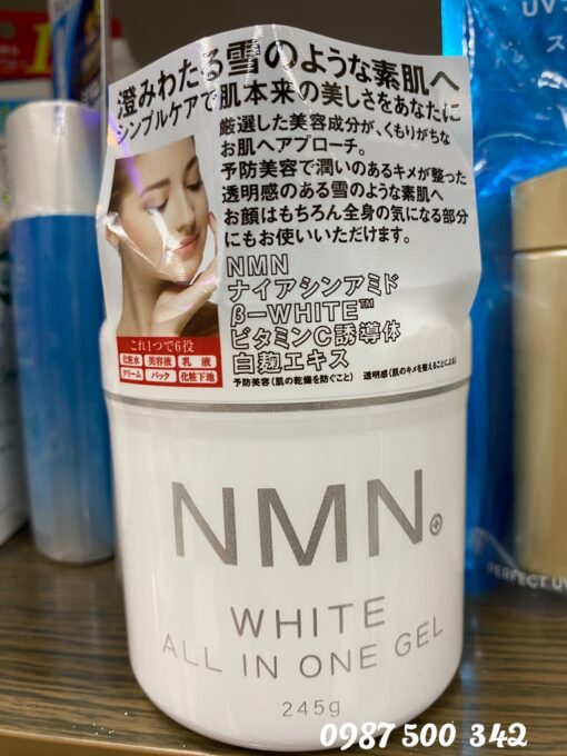 Kem dưỡng da chống não hoá NMN White All In One Gel Nhật Bản 245g