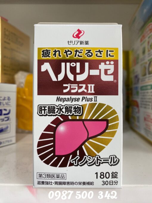 Thuốc bổ gan trắng Hepalyse Plus II 180 viên Nhật Bản