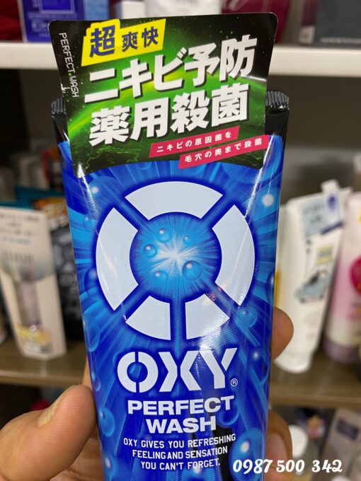 Hình ảnh thật sản phẩm Sữa rửa mặt cho nam Oxy Perfect Wash 130g Nhật Bản
