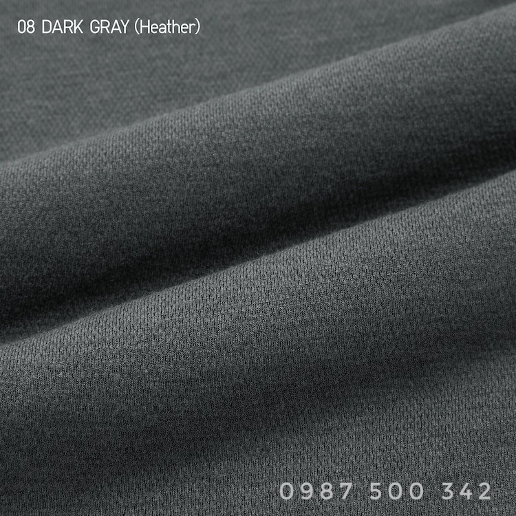ảnh chất vải quần giữ nhiệt nam Uniqlo Heattech Ultra Warm màu xám đậm 08 Dark Gray