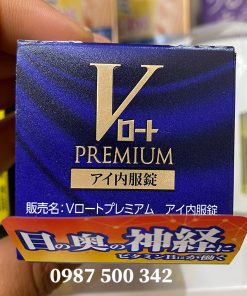 Hình ảnh lọ Viên uống bổ mắt V Rohto Premium Eye Oral 80 viên Nhật Bản