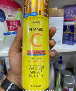 Hình ảnh Xịt Chống Nắng Ajuste UV Spray Vitamin C 200g Nhật Bản