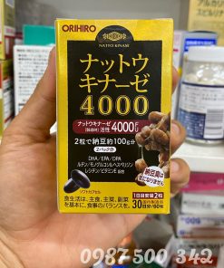 Trên tay Viên uống phòng ngừa tai biến đột quỵ Nattokinase 4000FU Orihiro Nhật Bản