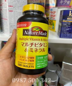 Trên tay sản phẩm Vitamin tổng hợp Nature Made Multiple Vitamin & Minerals Nhật Bản 200 viên
