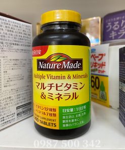 Vitamin tổng hợp Nature Made Multiple Vitamin & Minerals Nhật Bản 200 viên